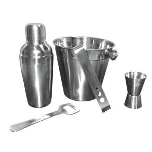 Coqueteleira kit de bar premium com 6 peças