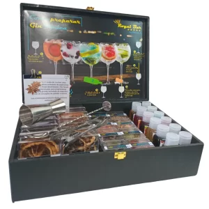 Kit gin tonica Royal Black – Especiarias para gin, xaropes e acessórios