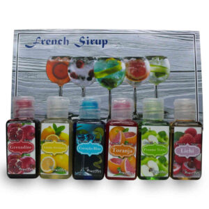Kit 6 xaropes para drinks, gin tônica e vodka – importado