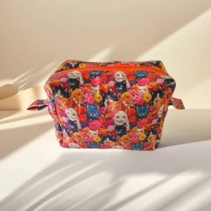 Necessaire feminina Cestinha Gatos – NKoisas
