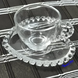 Xícara de café de vidro transparente Love Coffee