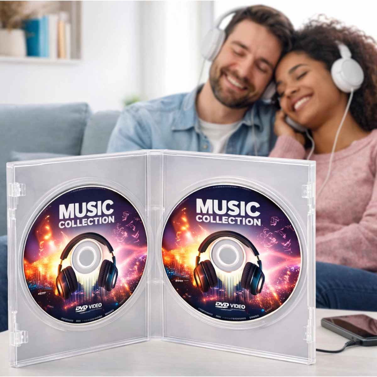 Caixa de DVD dupla Webstore. Organize e proteja aqueles filmes, shows, jogos, documentários que vem em 2 DVDs.