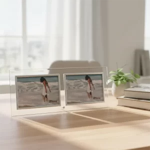 Porta Retrato 10×15 Duplo Horizontal (paisagem) – Elegância e Sofisticação para suas Fotos